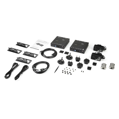 StarTech.com ST12MHDLAN4K extensor de audio/video Transmisor y receptor AV Negro