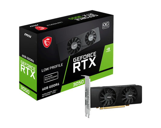 Tarjeta de Video MSI GeForce RTX 3050 LP 6G OC 6GB GDDR6