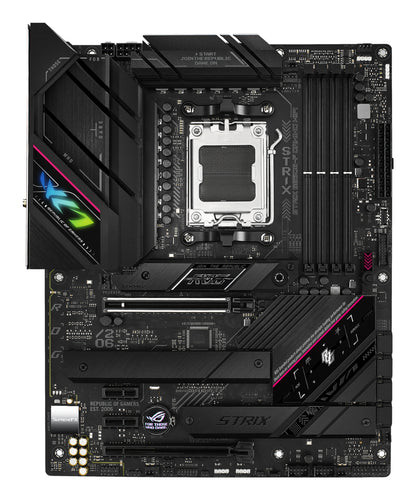 Tarjeta Madre Asus ROG Strix B650E-F Gaming WIFI 4xDDR5 128GB 6400Mhz PCIe 5.0 M.2 1xHDMI 1xDP S AM5 ATX Wi-Fi 6E BT