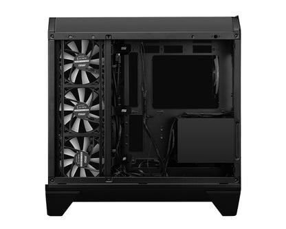 Gabinete MSI MAG PANO 120R PZ Negro Vidrio templado panoramico 4 Micro-ATX/Mini-ITX sin Fuente 1 Ventilador