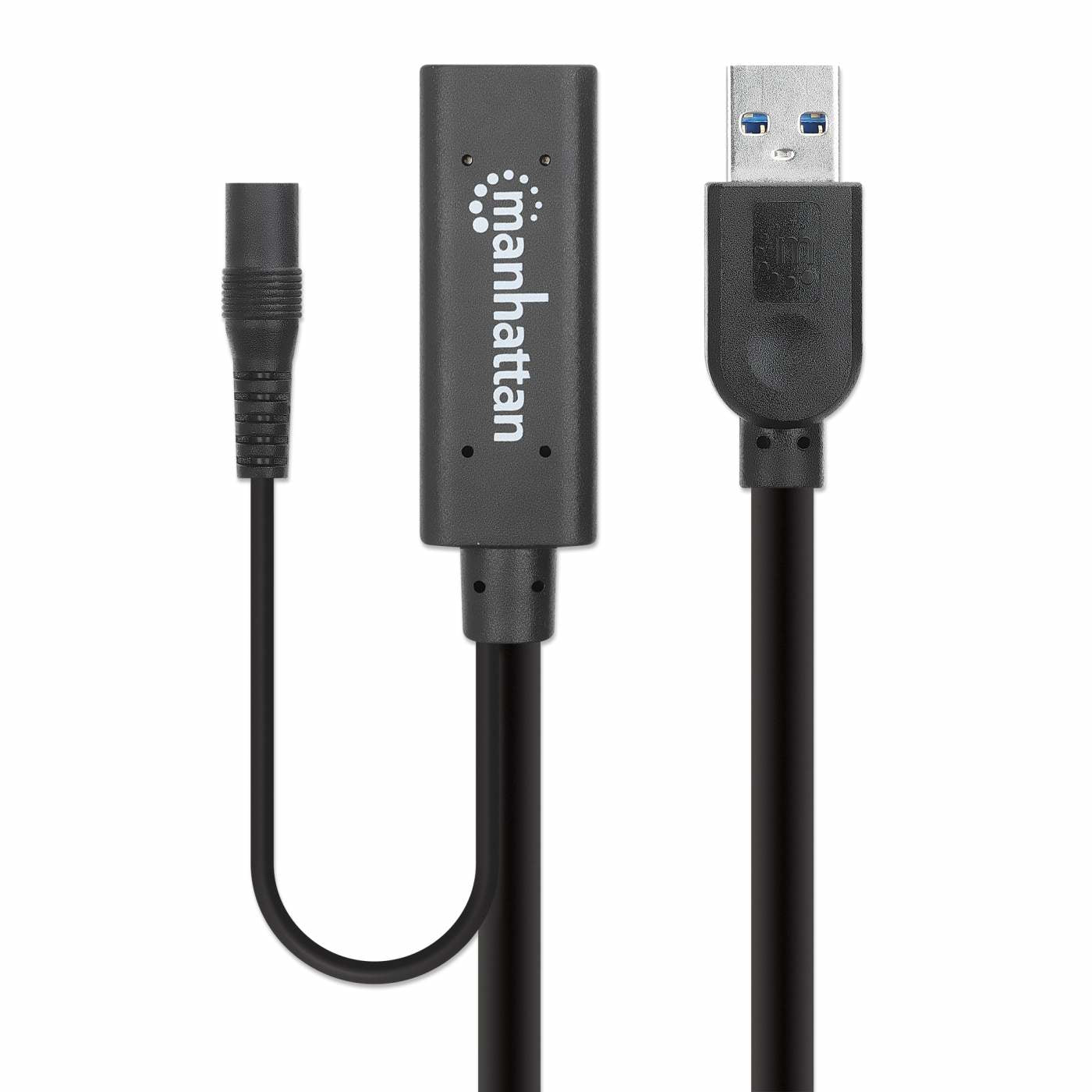 Cable de Extensión Manhattan USB 3.0 Tipo A Macho a Hembra 15m 5Gbps Negro