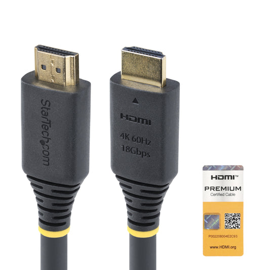 StarTech.com HDMI2-CABLE-4K60-15M cable HDMI HDMI Tipo A (Estándar) Negro