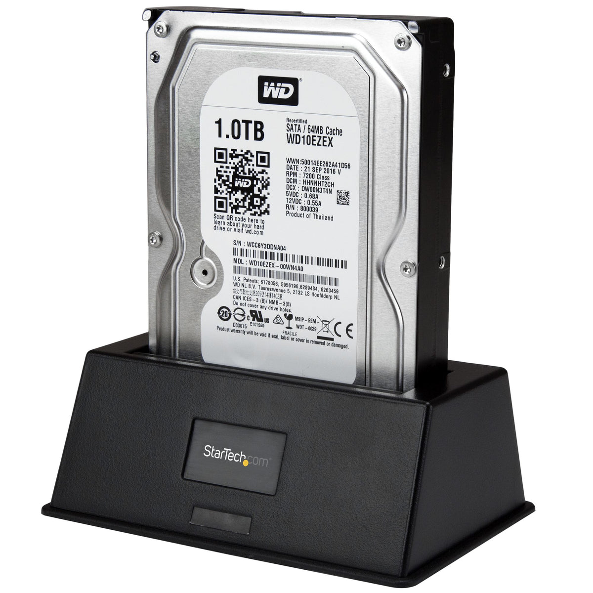StarTech.com SDOCKU33BV base de conexión para disco duro USB 3.2 Gen 1 (3.1 Gen 1) Type-B