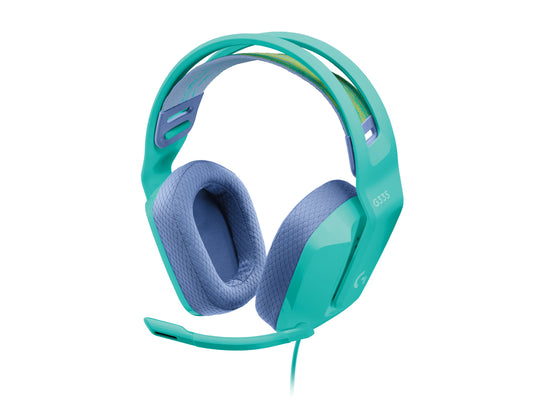 Audífonos Logitech G335 Gaming Micrófono/Cable 3.5mm Color Menta