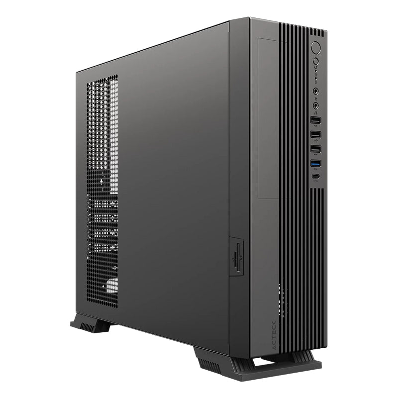Gabinete Mini Torre Slim Onex Acteck GS455 / Max MB Micro ATX / Fuente SFX 500 W Elite Negro