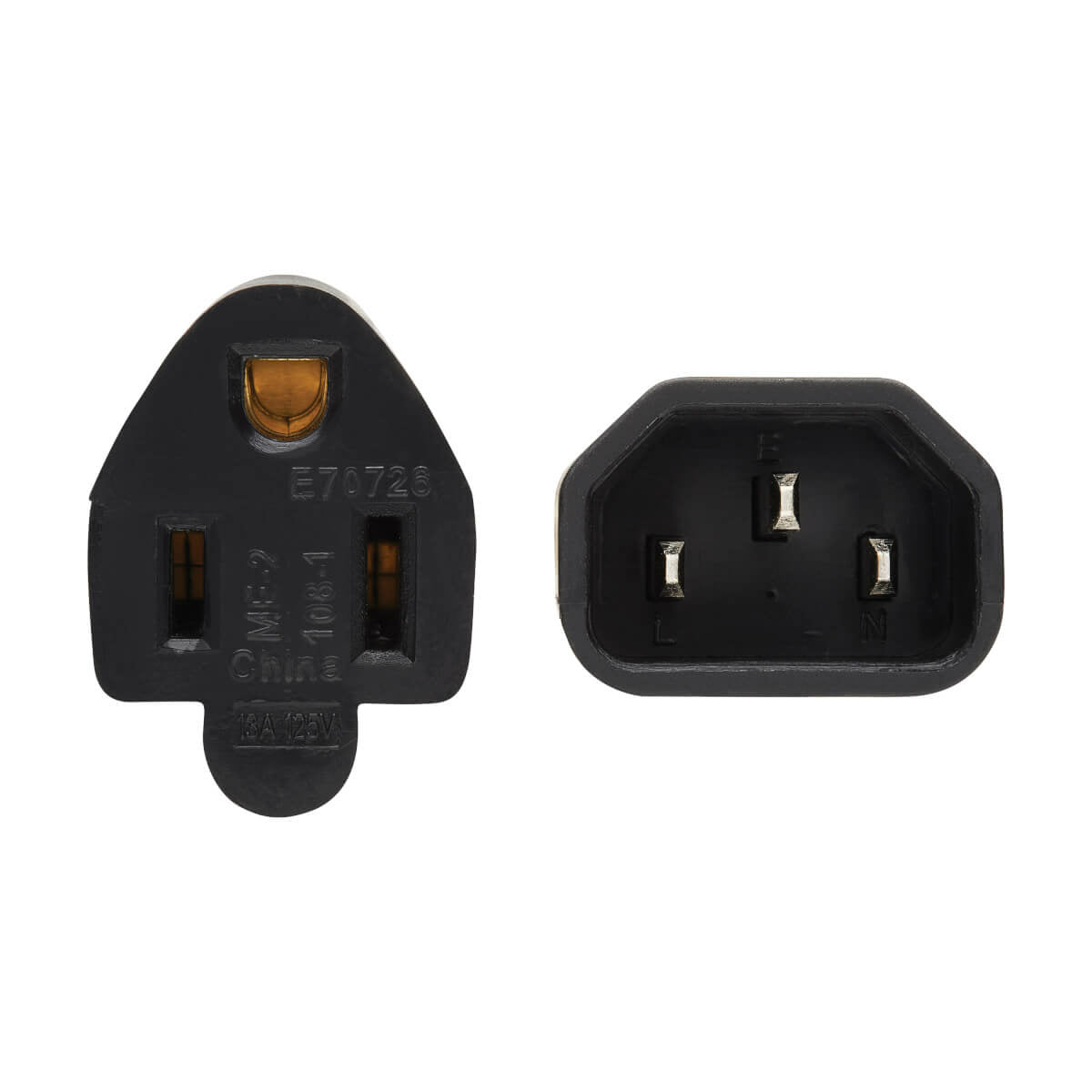 Tripp Lite P002-002 cable de alimentación Negro Acoplador C14