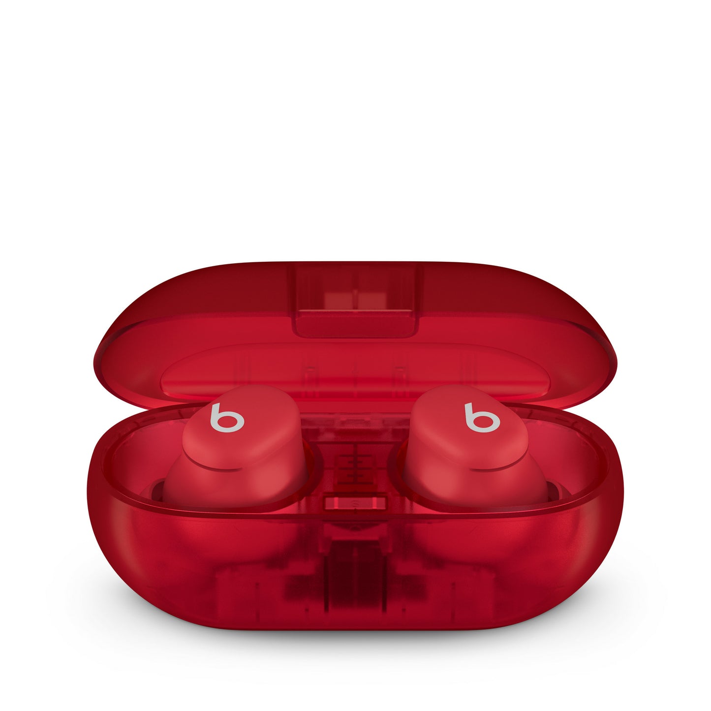 Apple Beats Solo Buds Auriculares True Wireless Stereo (TWS) Intra auditivo Llamadas/Música Bluetooth Rojo, Transparente