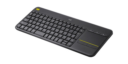 Teclado Logitech K400 Plus Inalámbrico C/TouchPad Color Negro