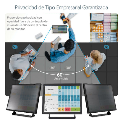 StarTech.com 1754-PRIVACY-SCREEN filtro para monitor 43.2 cm (17") Filtro de privacidad para pantallas sin marco