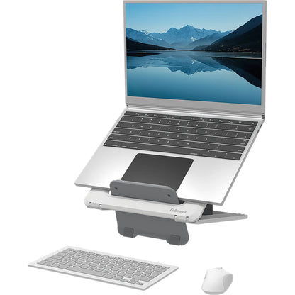 Soporte Fellowes para Laptop Breyta Color Blanco 12 con Ajustes de Altura