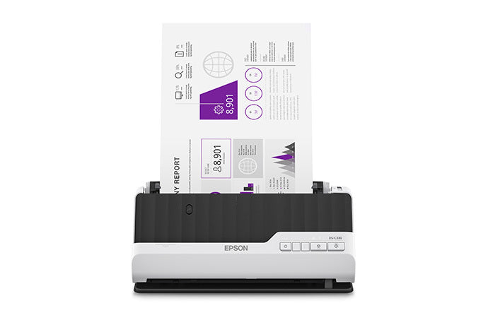 Epson DS-C330 Escáner alimentado con hojas Negro, Gris