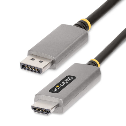 StarTech.com 133DISPLAYPORTHDMI21 adaptador de cable de vídeo Negro, Plata