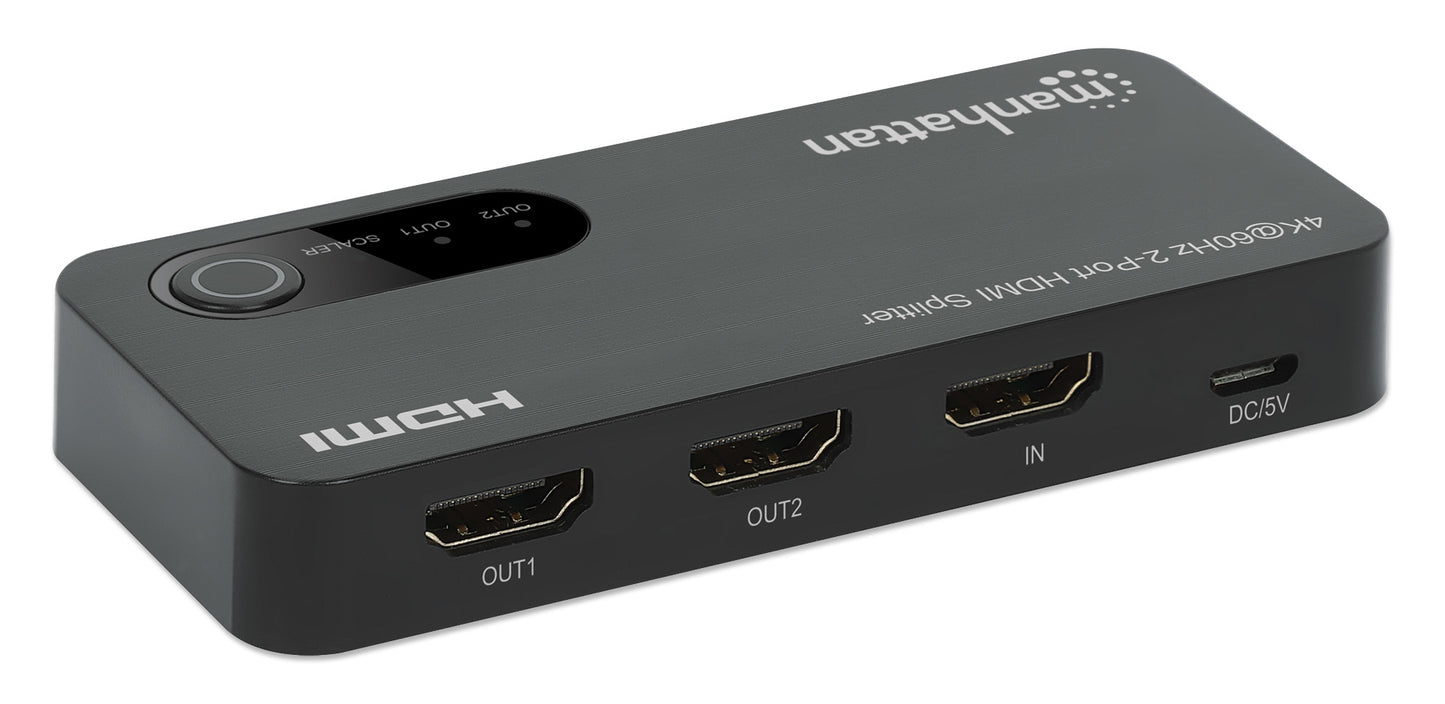 Manhattan 207614 divisor de vídeo HDMI 2x HDMI