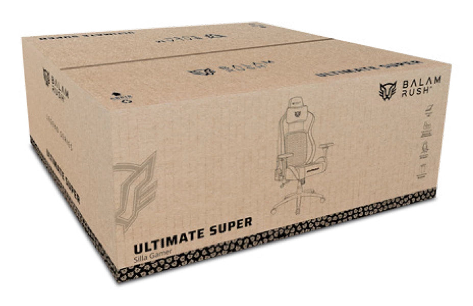 Silla Gamer Balam Rush Ultimate U5 PU+Alcantara Clase 4 Soporta 150kg 135° Reposabrazos 4D Cojines