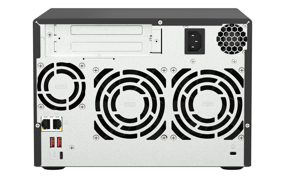 QNAP TS-673A NAS Tower Ryzen Embedded V1500B 8 GB DDR4 0 TB QNAP Turbo System Antracita