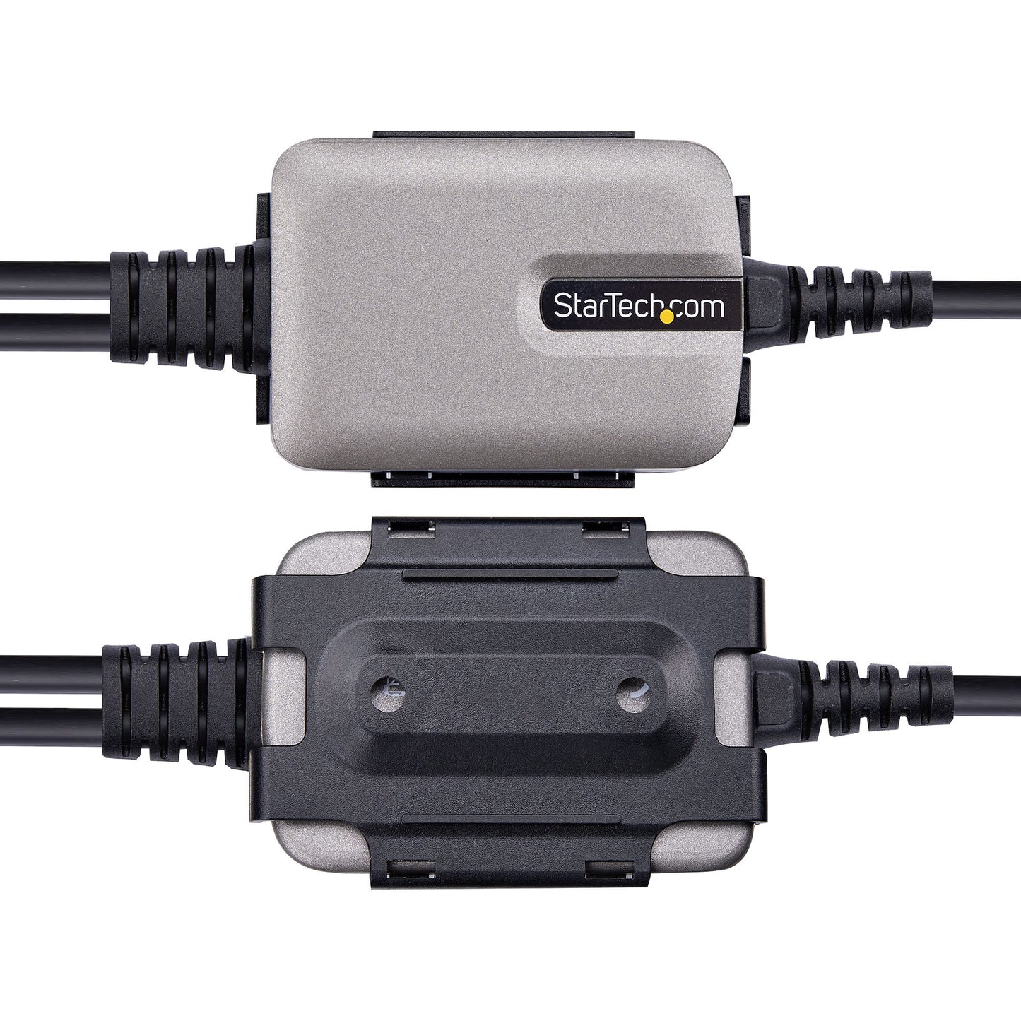 StarTech.com 2P1FFC-USB-SERIAL cambiadores de género de cables USB-A 2 x DB-9 RS-232 Negro, Gris