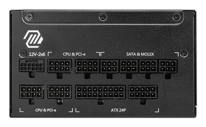 Fuente de Poder 1250W MSI MAG A1250GL PCIE5 80 PLUS Gold ATX Modular 24-pin ATX 135mm