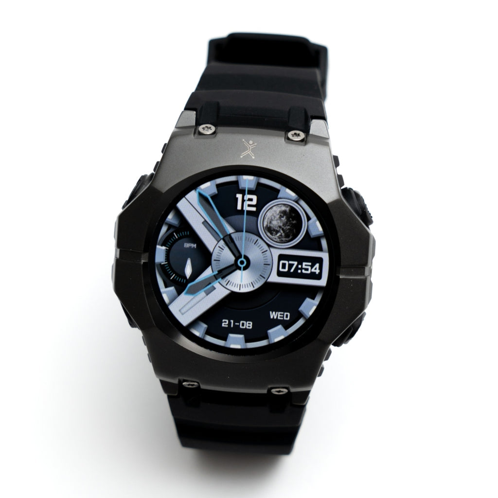 Perfect Choice PC-270188 reloj inteligente y deportivo 5.11 cm (2.01") AMOLED 45 mm Digital 240 x 296 Pixeles Pantalla táctil Negro