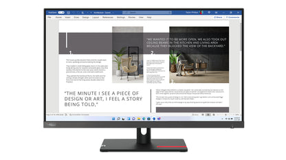 Lenovo ThinkVision S27i-30 monitor de computadora 68.6 cm (27") 1920 x 1080 Pixeles Full HD LED Negro, Gris