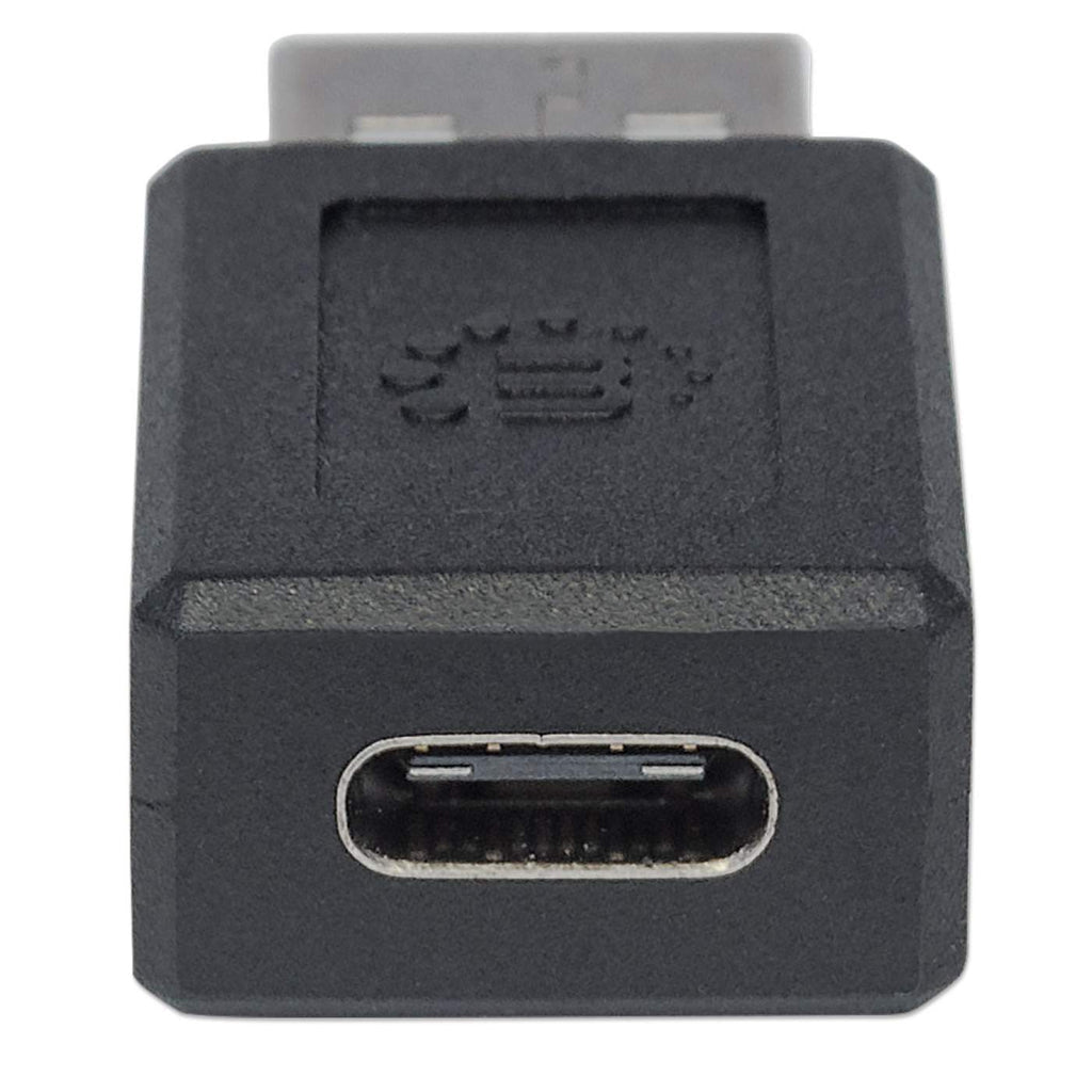 Adaptador Manhattan USB C-A 2.0 Color Negro