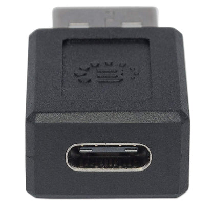 Adaptador Manhattan USB C-A 2.0 Color Negro
