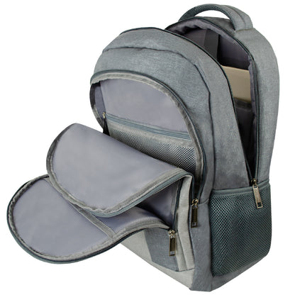 Mochila Perfect Choice Sharp Laptop 15.6" a 17" Color Gris