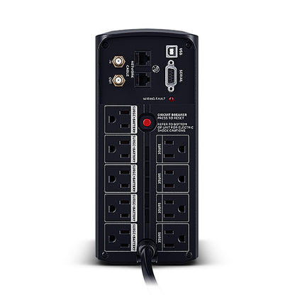 CyberPower LCD CP1000AVRLCDa sistema de alimentación ininterrumpida (UPS) Línea interactiva 1 kVA 600 W 9 salidas AC
