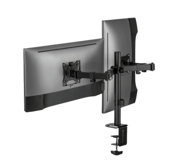 Soporte articulado Acteck doble monitor 17 a 32 pulgadas hasta 9 kg VESA 75x75 100x100 Enforce Zone SM490