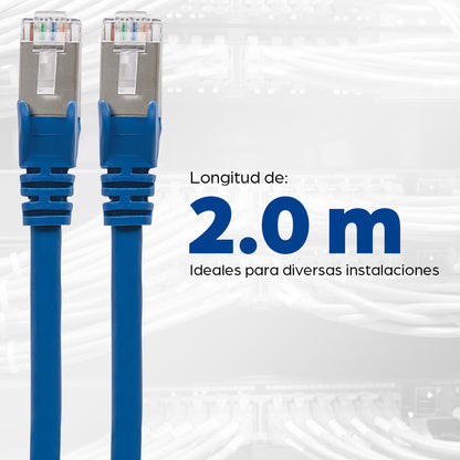Intellinet 741484 cable de red Azul 2 m S/FTP (S-STP)