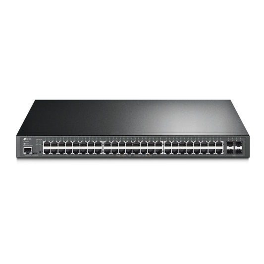 TP-Link JetStream TL-SG3452P dispositivo de redes Gestionado L2/L3 Gigabit Ethernet (10/100/1000) Energía sobre Ethernet (PoE) 1U Negro