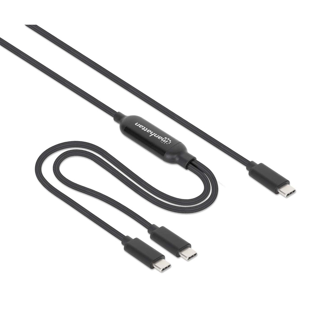 Manhattan 355810 cable USB 2 m USB C 2 x USB C 100 W Negro