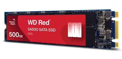 Unidad de Estado Sólido Western Digital Interno Red SA500 500GB M.2 2280 SATA lll Lect 560/530 MBs 3D