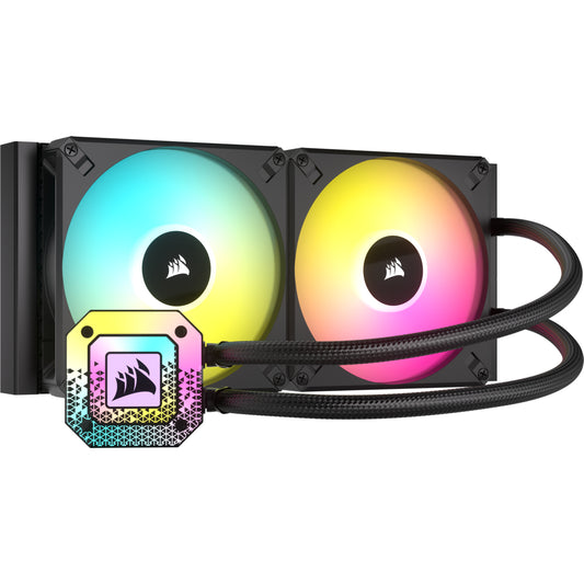 Enfriamiento Líquido Corsair para CPU iCUE H115i Elite Capellix XT 280mm RGB Compatible S 1200 1700 AM4 AM5 Color Negro