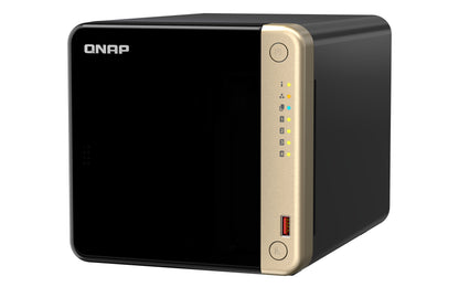 QNAP TS-464 NAS Tower Intel® Celeron® N5095 8 GB 0 TB QNAP QTS Negro, Bronce