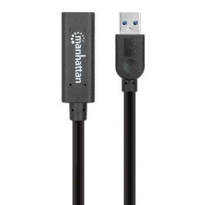 Manhattan 153737 cable USB USB 3.2 Gen 1 (3.1 Gen 1) 5 m USB A Negro