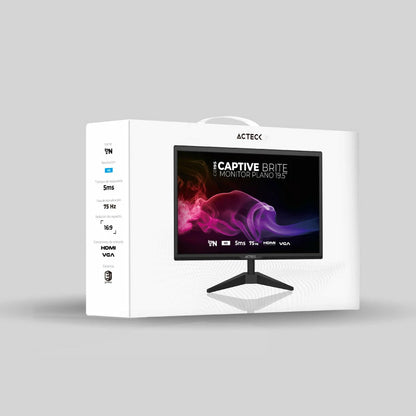 Acteck AC-939409 monitor de computadora 49.5 cm (19.5") 1440 x 900 Pixeles HD Negro