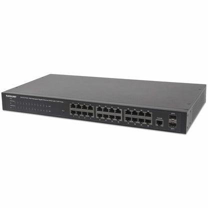Intellinet 560559 dispositivo de redes Gestionado Gigabit Ethernet (10/100/1000) Energía sobre Ethernet (PoE) Negro