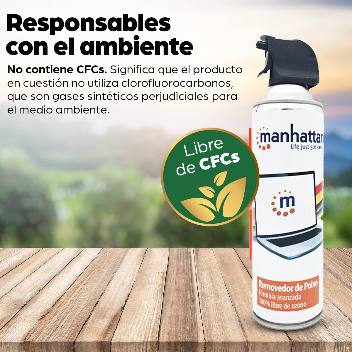 Manhattan 425568 limpiador de aire comprimido