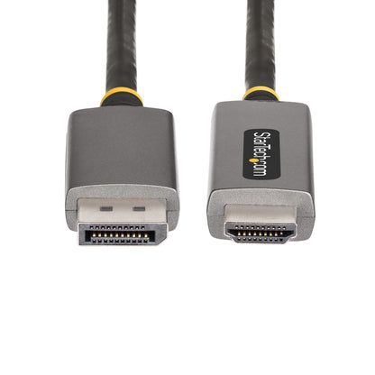 StarTech.com 133DISPLAYPORTHDMI21 adaptador de cable de vídeo Negro, Plata