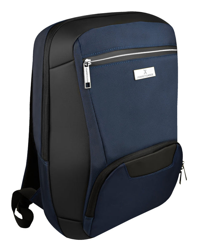 Mochila Perfect Choice Silhouette para Laptop 15.6" Color Azul
