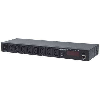 Barra PDU Intellinet Multicontactos 8 Salidas Montaje en Rack 19" Color Negro