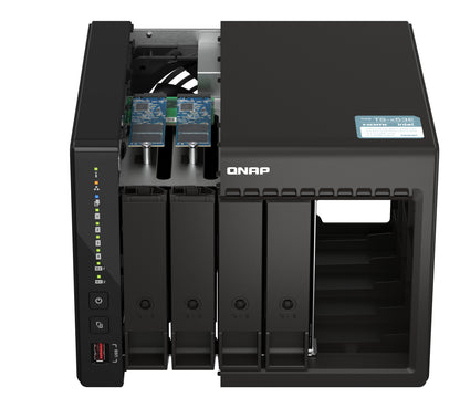 QNAP TS-453E NAS Tower Intel® Celeron® J6412 8 GB 0 TB QNAP Turbo System Negro