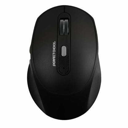 Mouse Perfect Choice Clix Inalámbrico Batería Recargable 6 Botones hasta 1600 DPI Color Negro