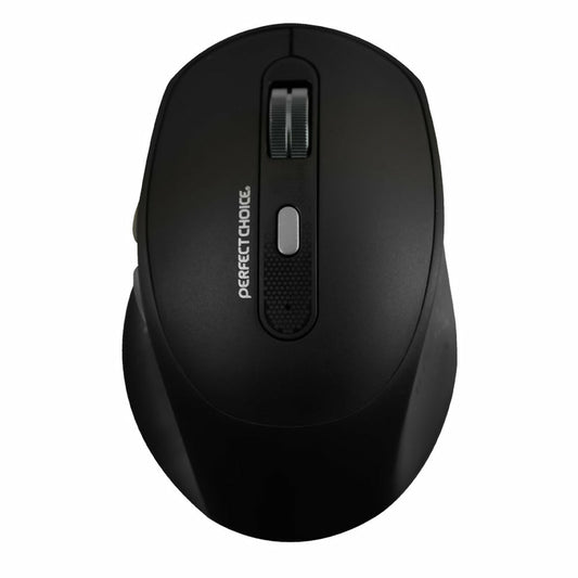 Mouse Perfect Choice Clix Inalámbrico Batería Recargable 6 Botones hasta 1600 DPI Color Negro
