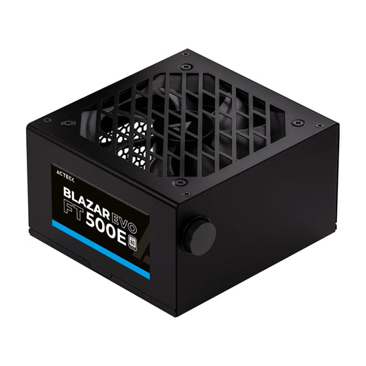 Fuente de Poder Blazar Evo FT500E ATX 500W / 1X20 4 pin  1xAtx 4  3xSata  2xMolex 4 pin  Negro