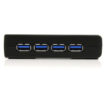 StarTech.com ST4300USB3 nodo concentrador USB 3.2 Gen 1 (3.1 Gen 1) Type-B 5000 Mbit/s Negro