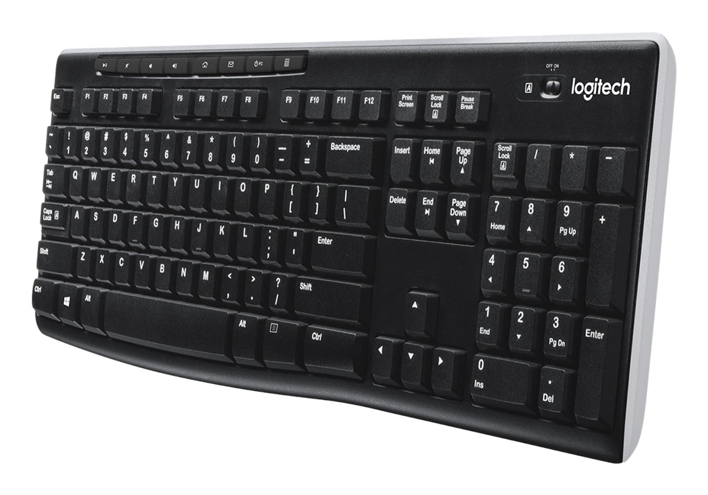 Teclado Logitech K270 Inalambrico USB 2.0 Negro