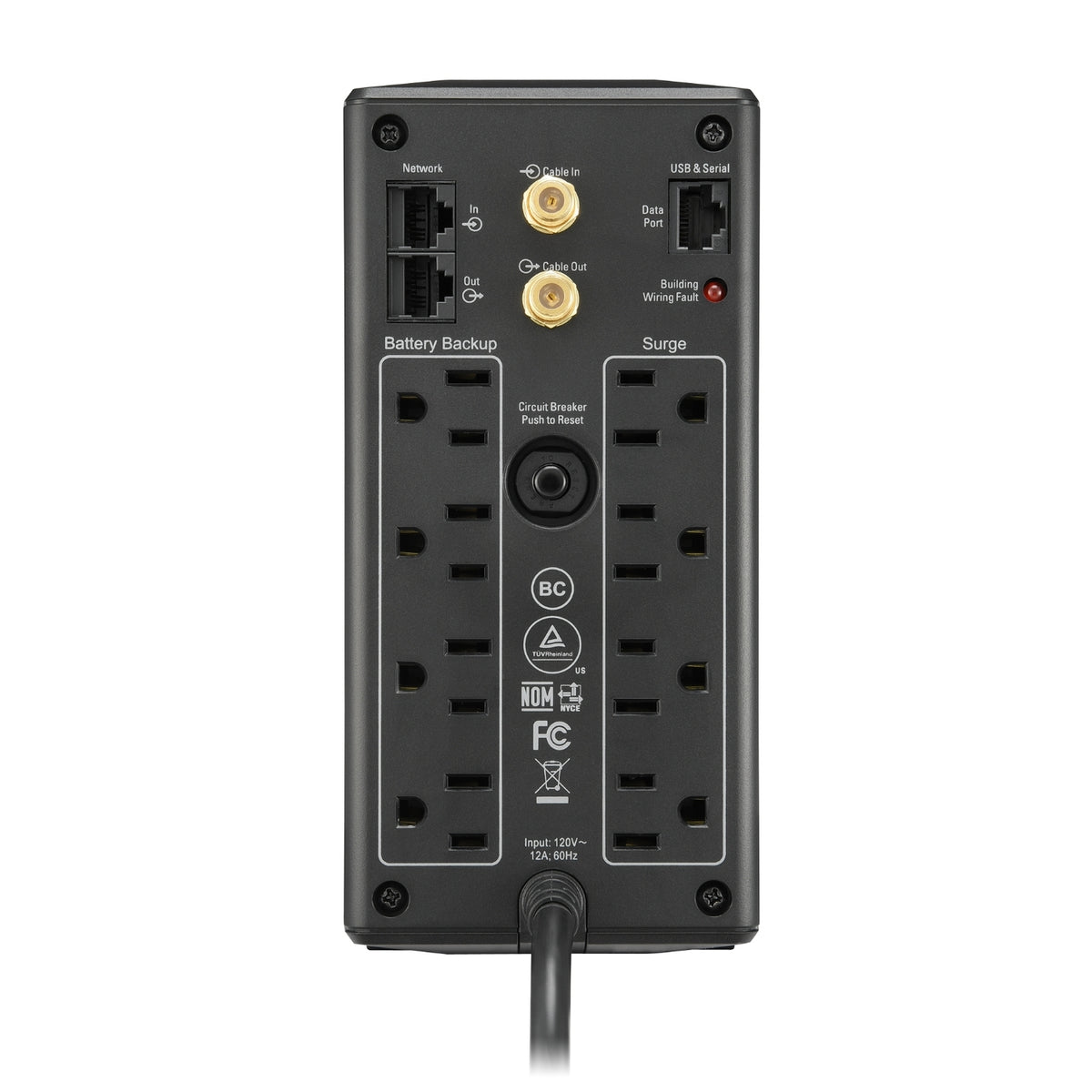 APC BX1000M-LM60 sistema de alimentación ininterrumpida (UPS) Línea interactiva 1 kVA 600 W 8 salidas AC