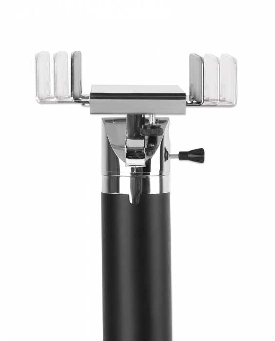 Manhattan 462242 soporte Soporte activo para teléfono móvil Negro, Plata