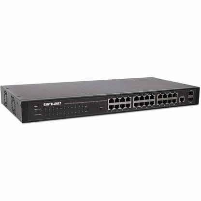 Intellinet 560917 dispositivo de redes Gestionado Gigabit Ethernet (10/100/1000) 1U Negro